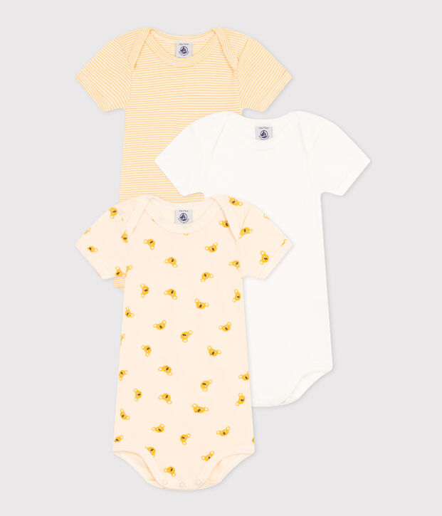Confezione da 3 body a maniche corte koala in cotone per neonati multicolore