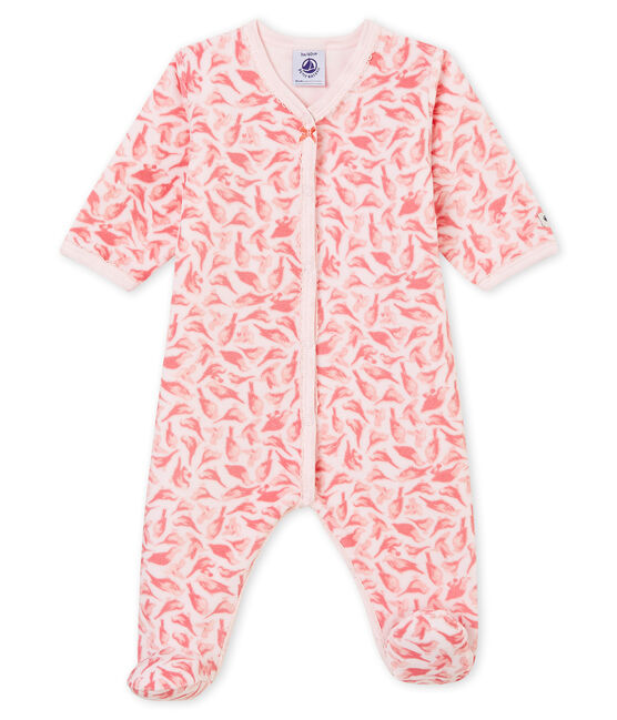 Tutina per bebé femmina rosa VIENNE/bianco MULTICO