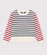 Maglione alla marinara in lana e cotone donna