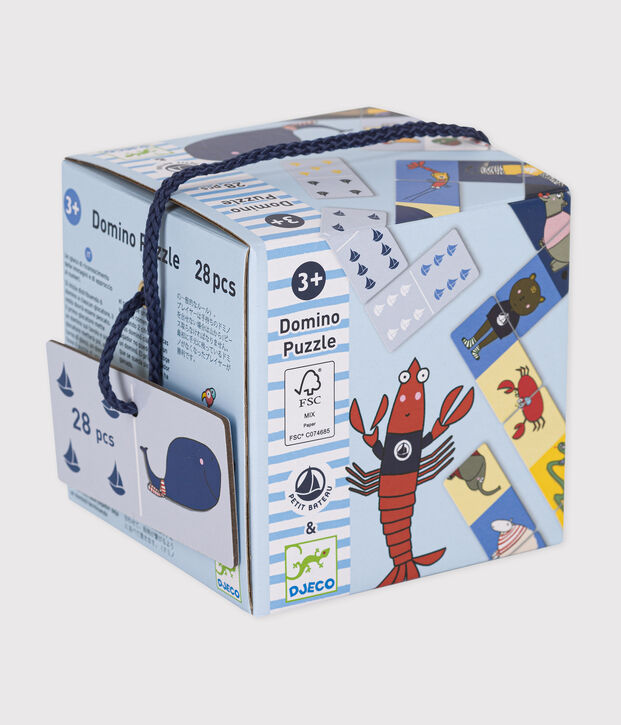 Gioco Domino-Puzzle &ndash; Djeco x Petit Bateau multicolore