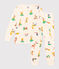 Pigiama fantasia animali in cotone bambino bianco AVALANCHE/ MULTICO