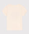 T-shirt bambina in cotone stampato ecru AVALANCHE