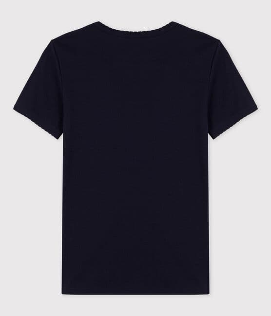 T-shirt L'ICONIQUE cocotte in cotone Donna blu SMOKING