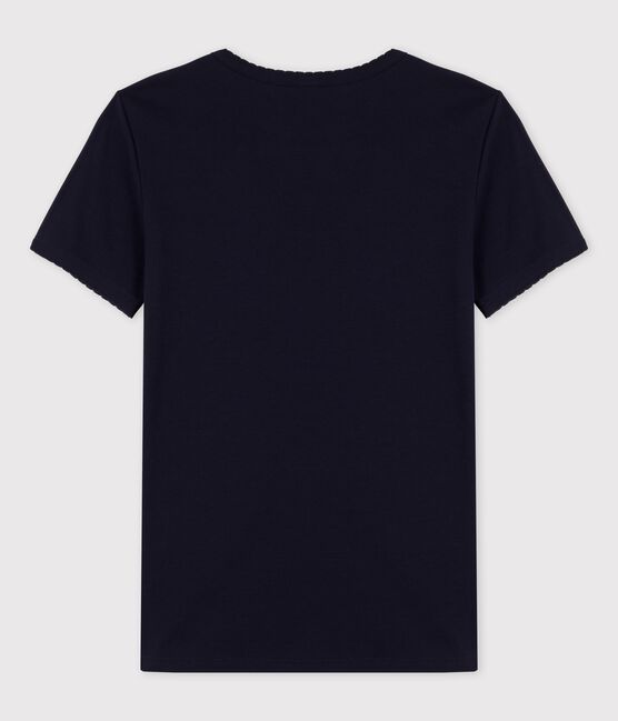 T-shirt L'ICONIQUE cocotte in cotone Donna blu SMOKING