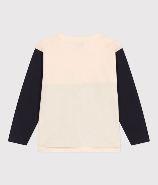T-shirt a maniche lunghe in cotone bambino  bianco AVALANCHE/ MULTICO