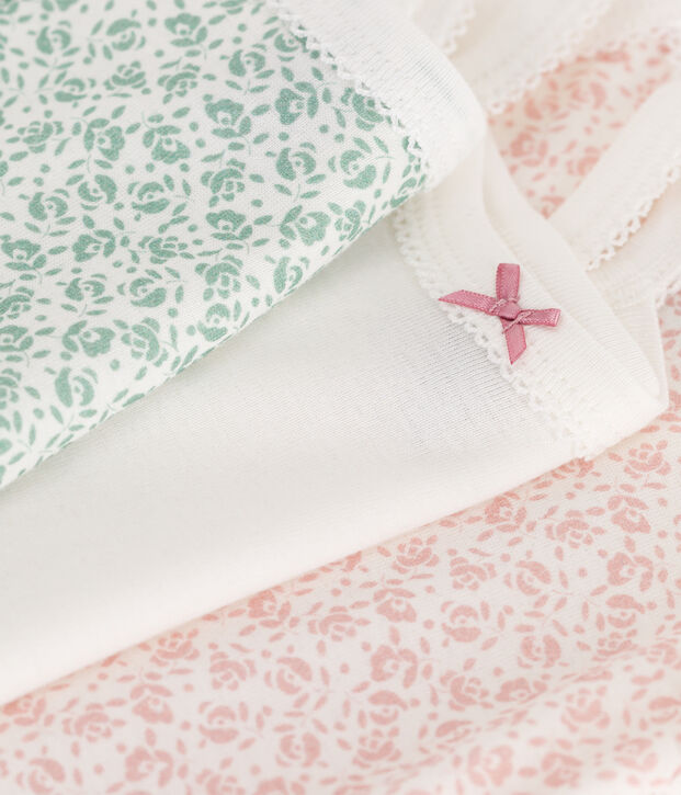 Set di 3 body con spalline in cotone a fiori neonato multicolore