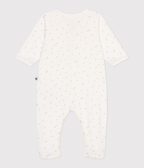 Pigiama in cotone con stelline neonato bianco MARSHMALLOW/bianco MISTIGRI