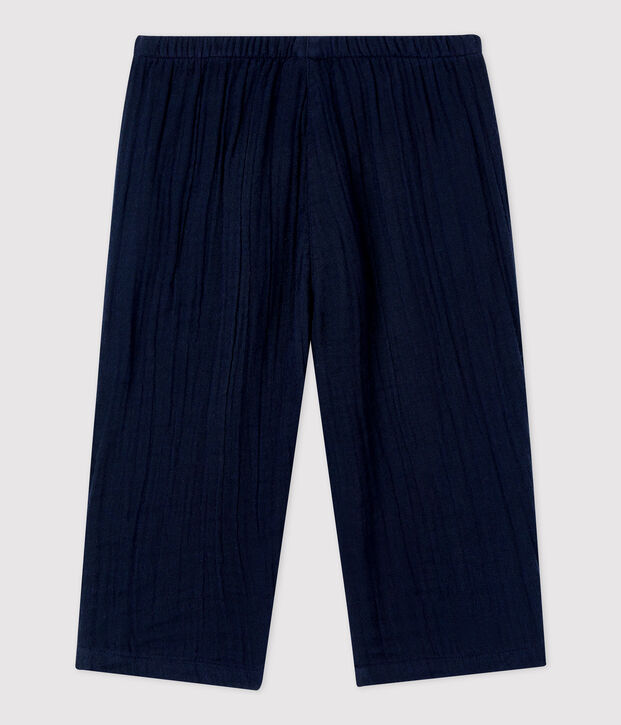 Pantaloni beb&egrave; in garza di cotone biologico SMOKING