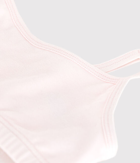 Bralette in cotone ed elastan tinta unita donna rosa FLEUR