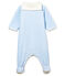 Bodyjama bebè maschio in velluto millerighe blu FRAICHEUR/bianco ECUME
