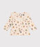 Blusa in tubique neonato bianco AVALANCHE/ MULTICO