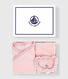 Set regalo 2 pezzi in velluto con body con stampa a cuori neonato