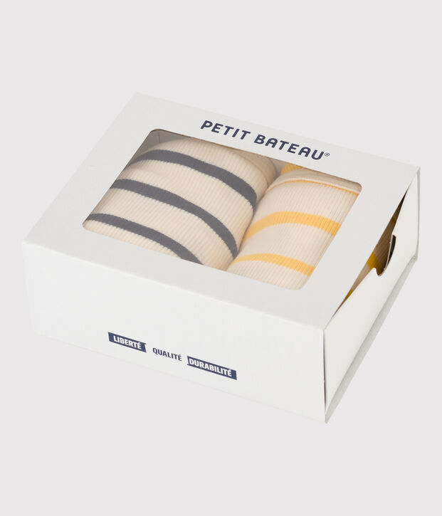 Confezione da 2 slip vita alta in cotone donna multicolore