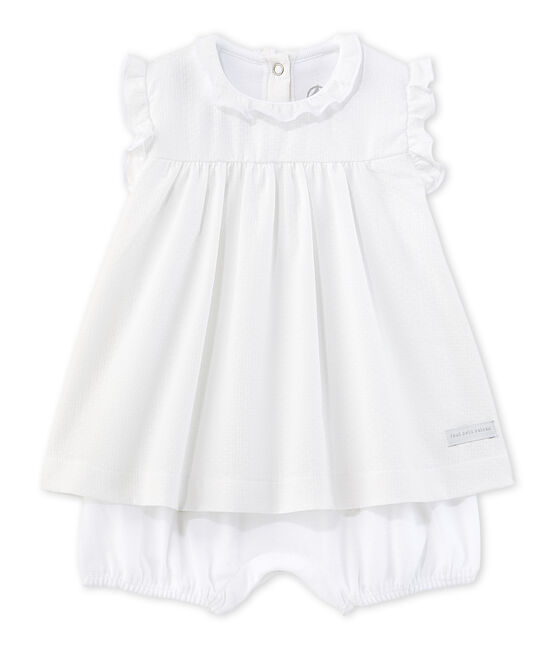 Robe body bébé fille bianco ECUME