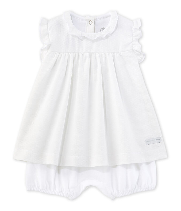 Robe body b&eacute;b&eacute; fille bianco
