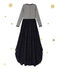 Abito bambina a maniche lunghe effetto 2-in-1 Petit bateau x Marie-Agnès Gillot blu SMOKING/beige COQUILLE