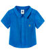 Camicia mc neonato in lino