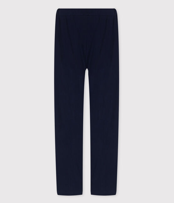 Pantaloni in cotone BIO donna blu SMOKING