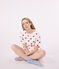 Pigiama donna corto in cotone bianco MARSHMALLOW/rosso TERKUIT