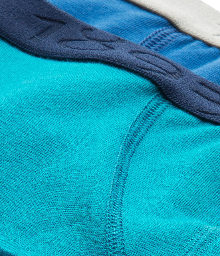 Confezione di 2 boxers bambino tinta unita in jersey stretch lotto .