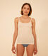 Confezione da 2 canottiere con spalline in cotone traforato donna