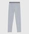 Pantaloni tipo leggings in cotone tinta unita bambina grigio FUMEE CHINE
