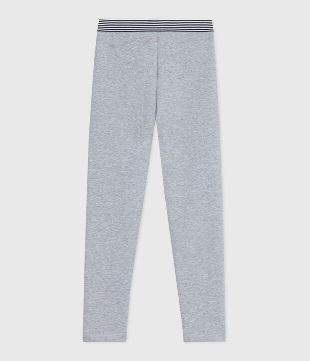 Pantaloni tipo leggings in cotone tinta unita bambina FUMEE CHINE