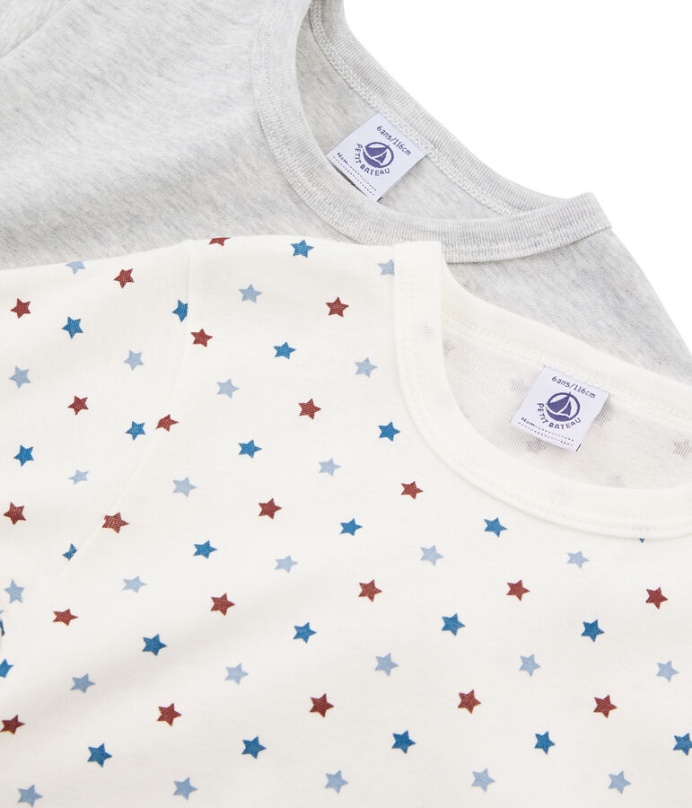 Due t-shirt bambino maniche variante 1