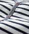Tutina pigiama senza piedi in tubique da neonato bianco MARSHMALLOW/blu SMOKING CN