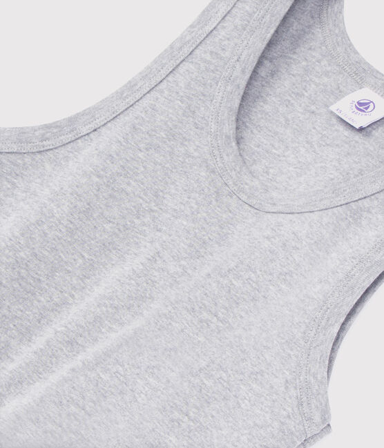 Canottiera iconica in cotone Donna grigio BELUGA CHINE