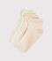 Set di 2 paia di calzini bambina bianco MARSHMALLOW/rosa MINOIS