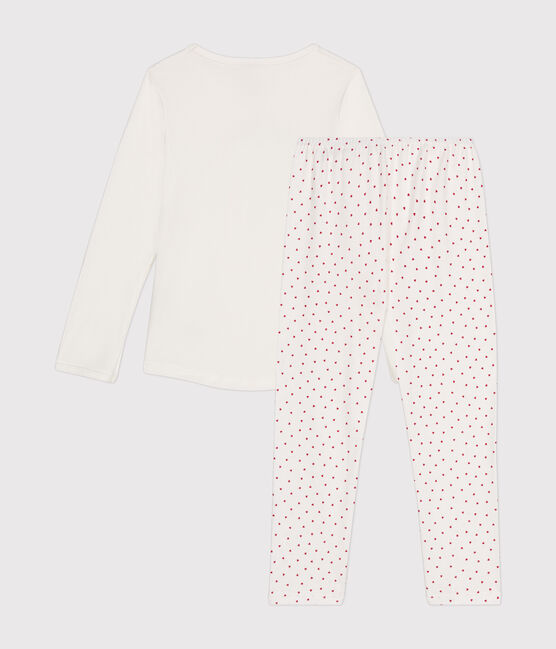 Pigiama bambino in cotone bianco MARSHMALLOW/bianco MULTICO