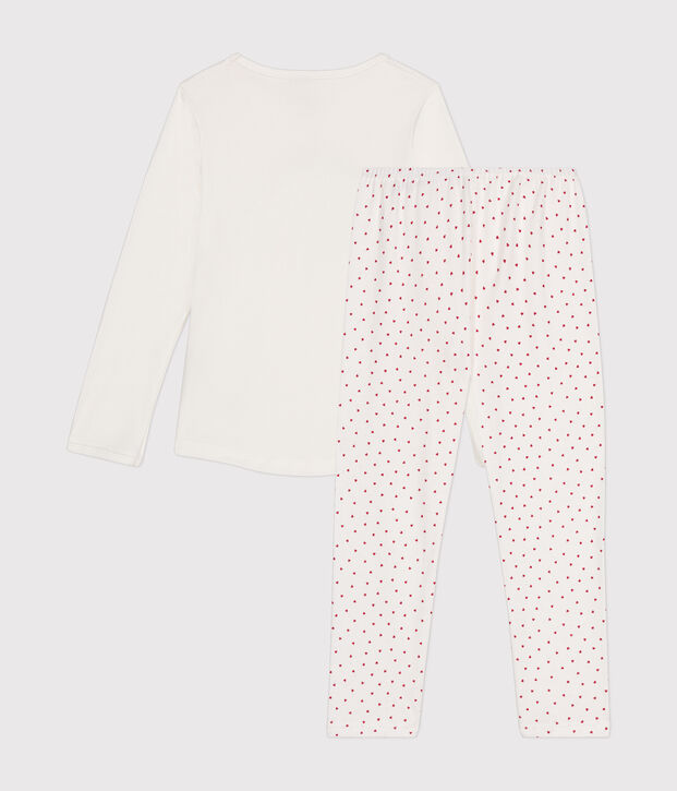 Pigiama bambino in cotone bianco/multicolore