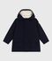 Parka bambino lunghezza midi tinta unita blu SMOKING