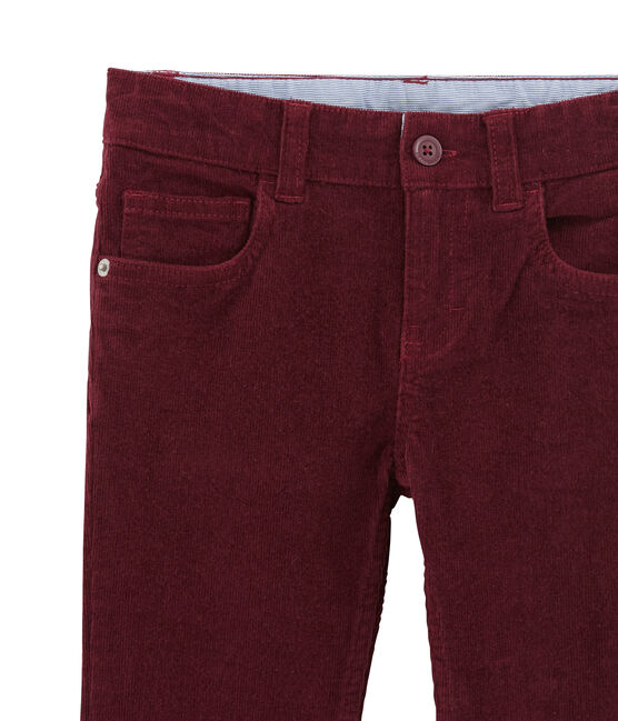 Pantalone per bambino in velluto viola OGRE