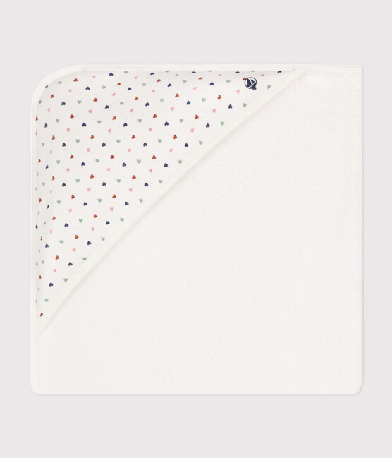 Asciugamano da bagno quadrato in cotone bianco MARSHMALLOW/bianco MULTICO