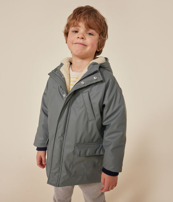 Impermeabile caldo in sherpa bambina/bambino verde THUYA