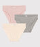 Confezione da 3 slip in cotone traforato bambina  variante 1