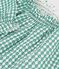Blusa a maniche lunghe in cotone con stampa bambina verde/bianco