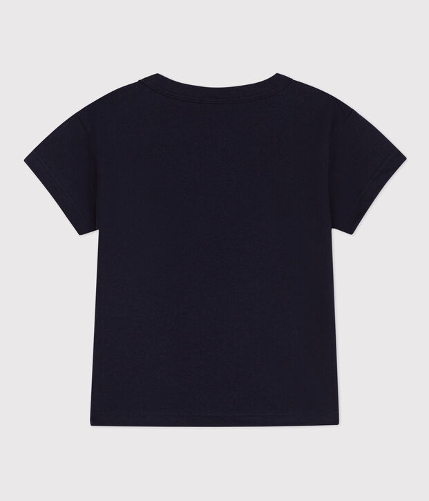T-shirt beb&egrave; a maniche corte in jersey con motivo SMOKING
