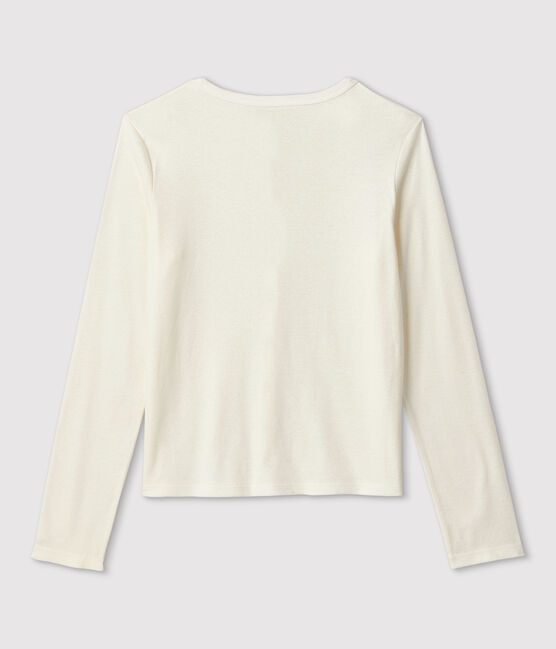 Cardigan in cotone/lino tinta unita Donna bianco MARSHMALLOW