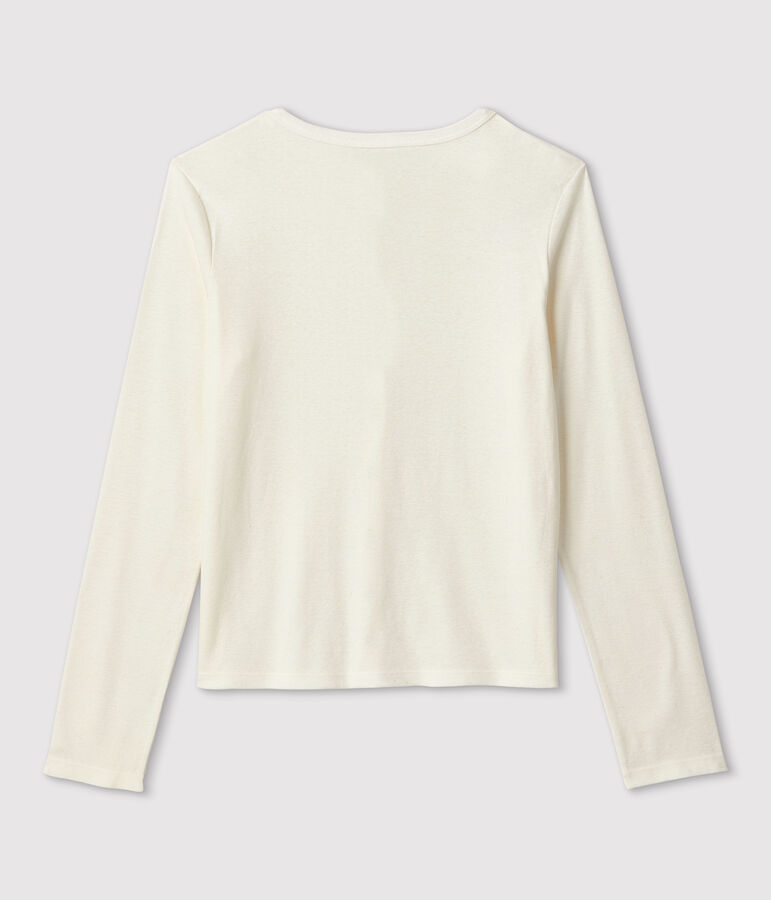 Cardigan in cotone/lino tinta unita Donna bianco