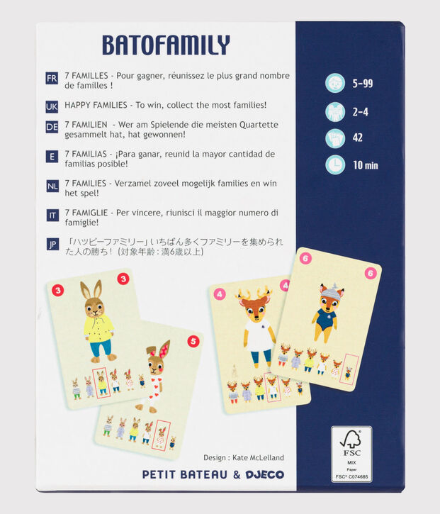 Gioco del 7 famiglie multicolore