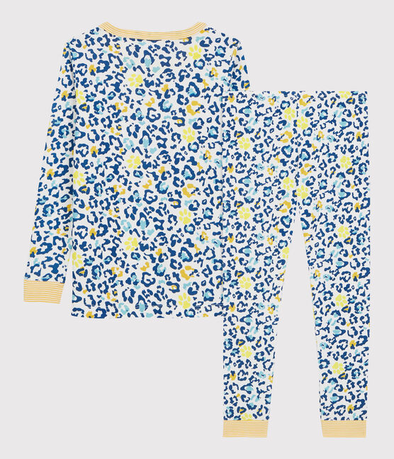 Pigiama bambina/bambino snugfit fantasia pantera bianco MARSHMALLOW/bianco MULTICO
