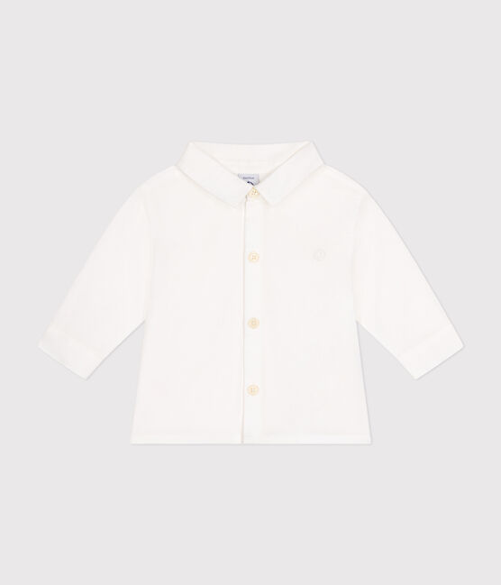 Camicia in popeline neonato bianco ECUME