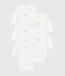 Set da 5 body incrociati a maniche lunghe in cotone neonato variante 1