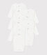 Set da 5 body incrociati a maniche lunghe in cotone neonato