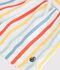 Shorts da bagno a righe neonato bianco/multicolore