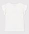 T-shirt a maniche corte in cotone bambina bianco MARSHMALLOW