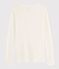 T-shirt in lana e cotone Donna bianco MARSHMALLOW